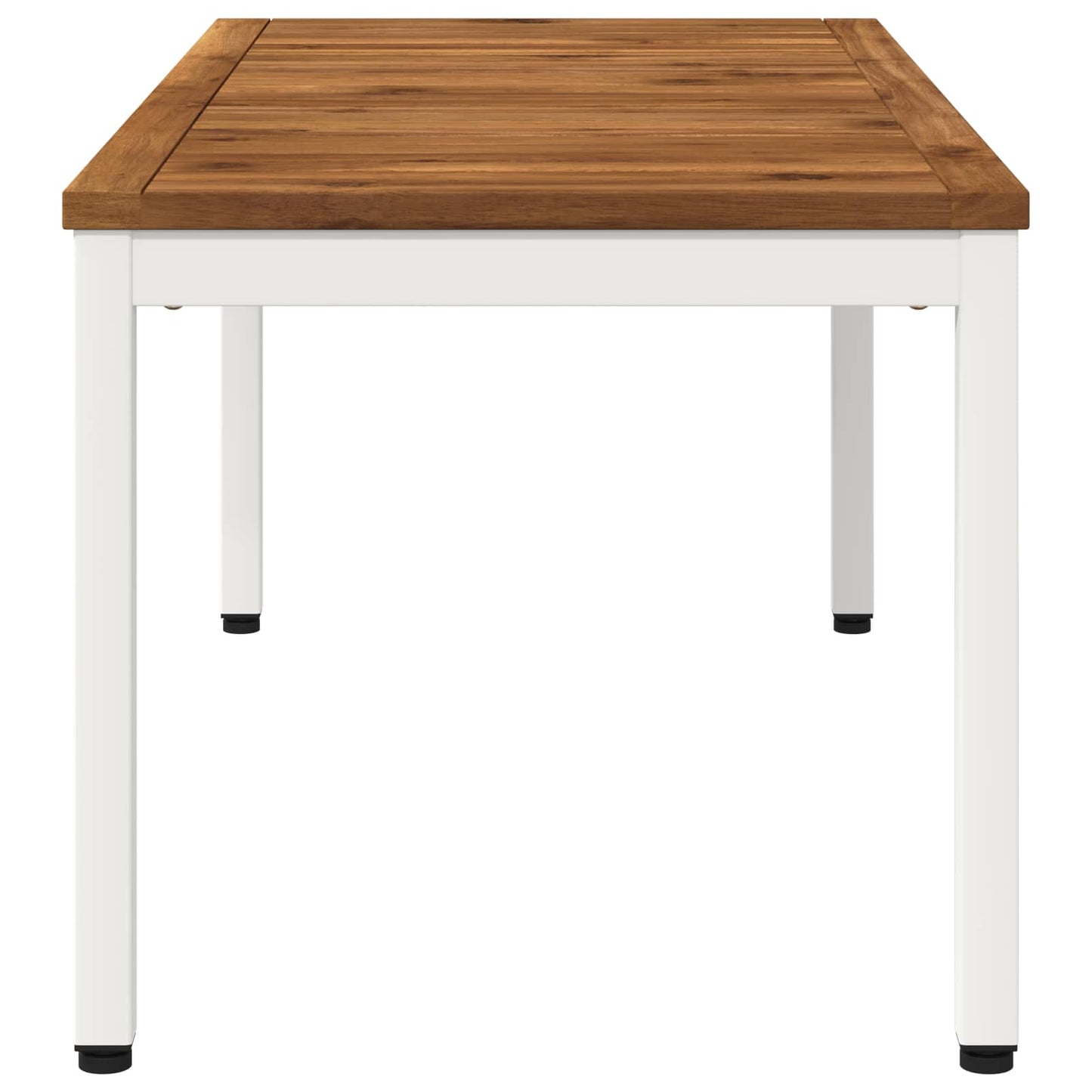 Coffee Table Natural and White 50 x 100.5 x 45 cm