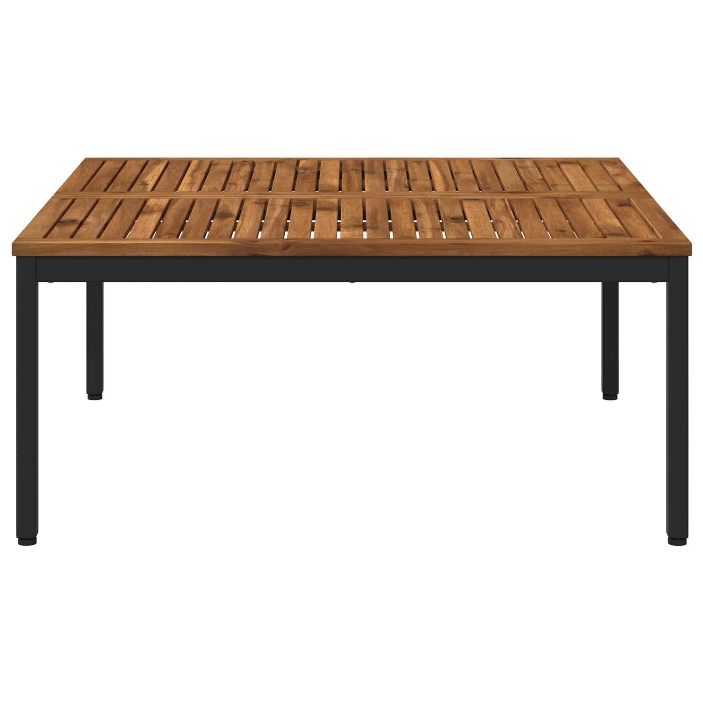 Coffee Table Natural and Black 100 x 100.5 x 45 cm