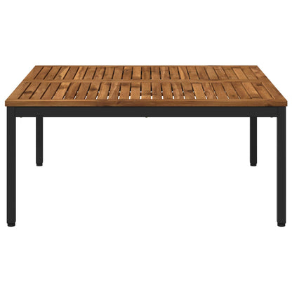 Coffee Table Natural and Black 100 x 100.5 x 45 cm
