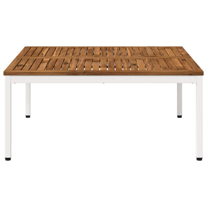 Coffee Table Natural and White 100 x 100.5 x 45 cm