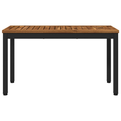 Garden Bench 80.5 x 35 x 45 cm Solid Acacia Wood Rectangular