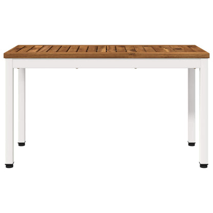 Garden Bench 80.5 x 35 x 45 cm Solid Acacia Wood Rectangular