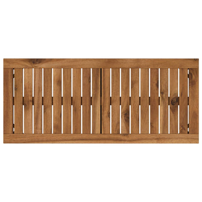 Garden Bench 80.5 x 35 x 45 cm Solid Acacia Wood Rectangular