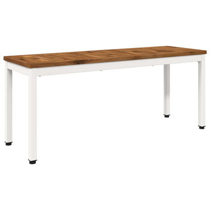 Garden Bench 108.5 x 35 x 45 cm Solid Acacia Wood Rectangular