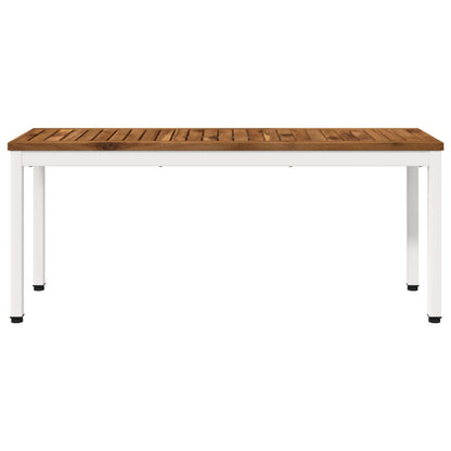 Garden Bench 108.5 x 35 x 45 cm Solid Acacia Wood Rectangular