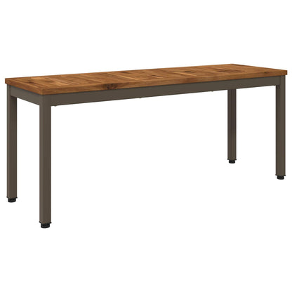 Garden Bench 108.5 x 35 x 45 cm Solid Acacia Wood Rectangular