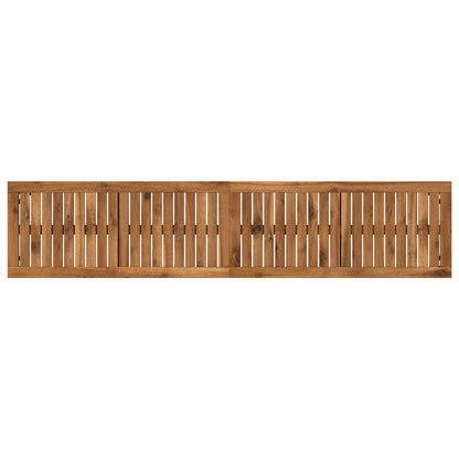 Garden Bench 161 x 35 x 45 cm Solid Acacia Wood Rectangular