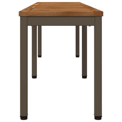 Garden Bench 161 x 35 x 45 cm Solid Acacia Wood Rectangular