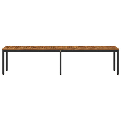Garden Bench 201 x 35 x 45 cm Solid Acacia Wood Rectangular