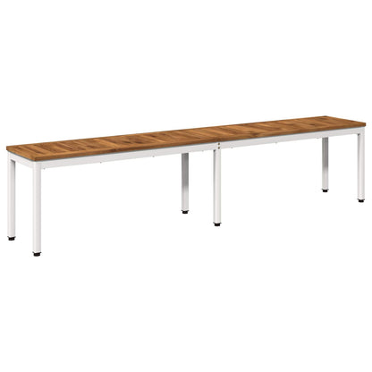 Garden Bench 201 x 35 x 45 cm Solid Acacia Wood Rectangular