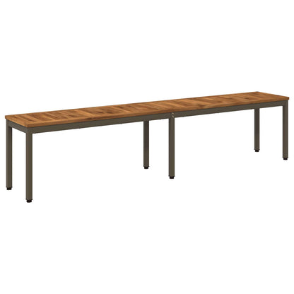 Garden Bench 201 x 35 x 45 cm Solid Acacia Wood Rectangular