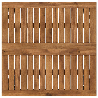 Garden Bar Table Natural and Coffee 60 x 60.5 x 105 cm