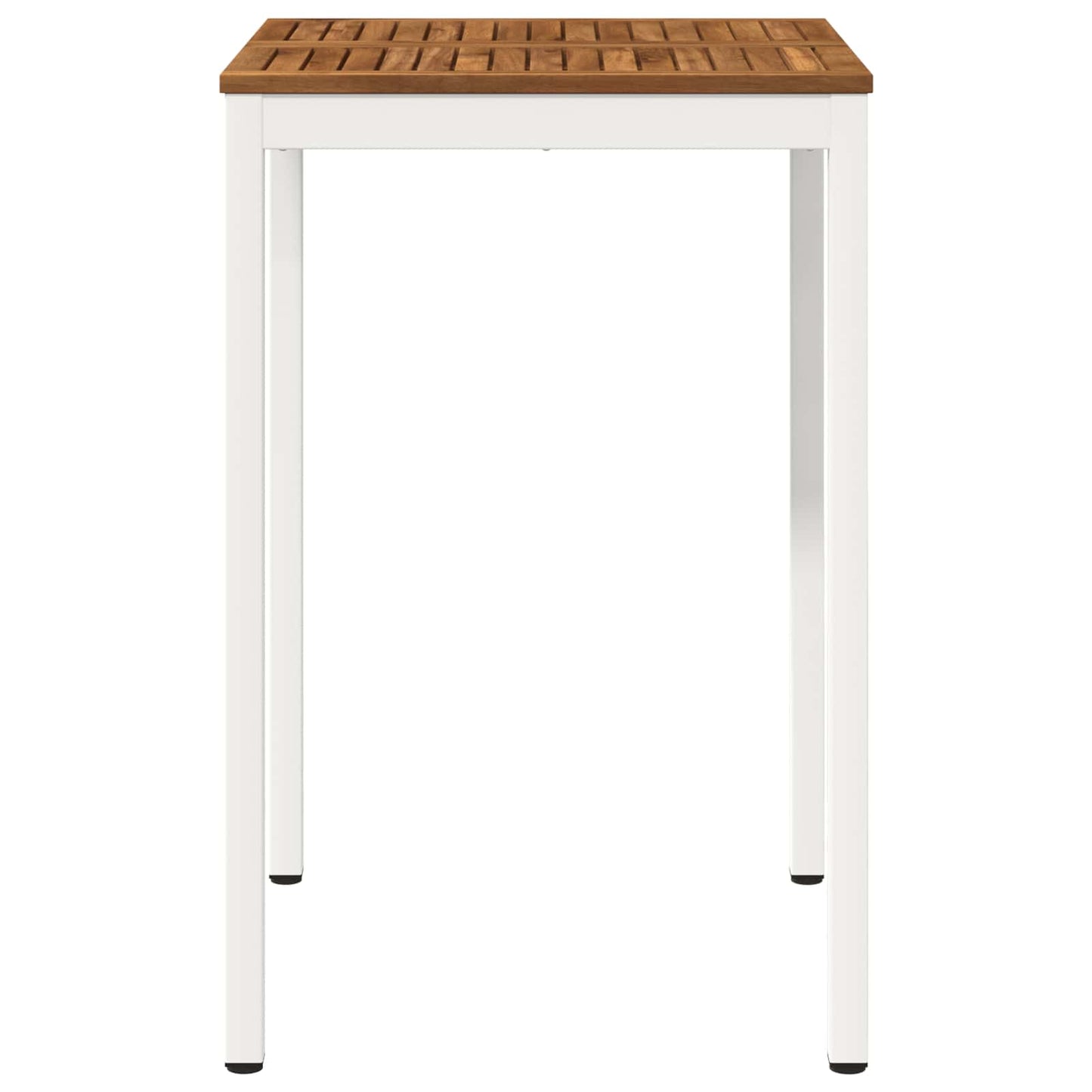 Garden Bar Table Natural and White 70 x 68.5 x 105 cm