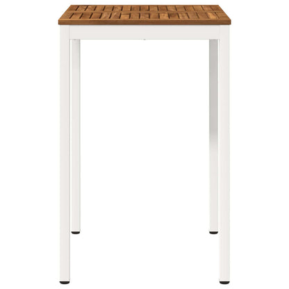 Garden Bar Table Natural and White 70 x 68.5 x 105 cm