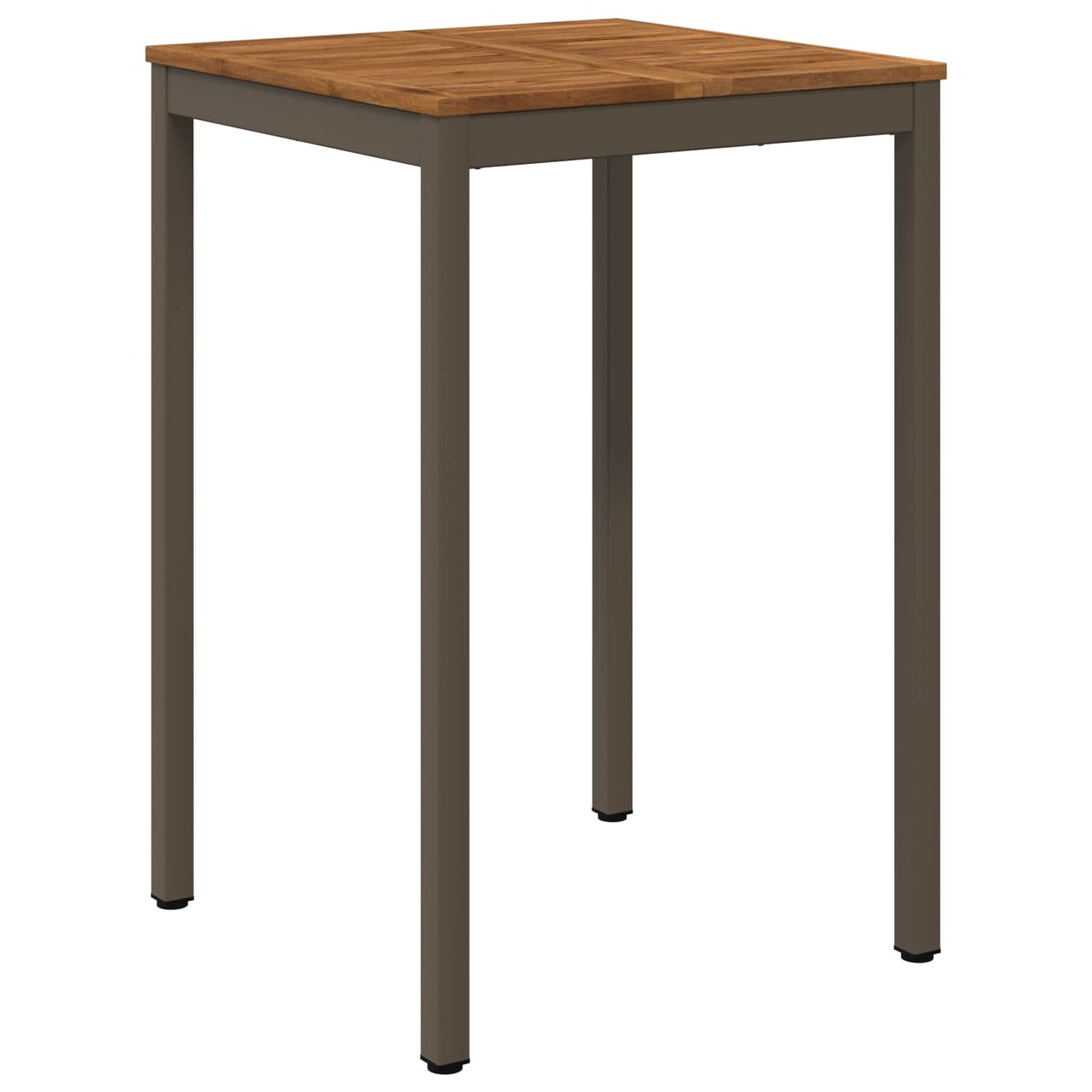 Garden Bar Table Natural and Coffee 70 x 68.5 x 105 cm