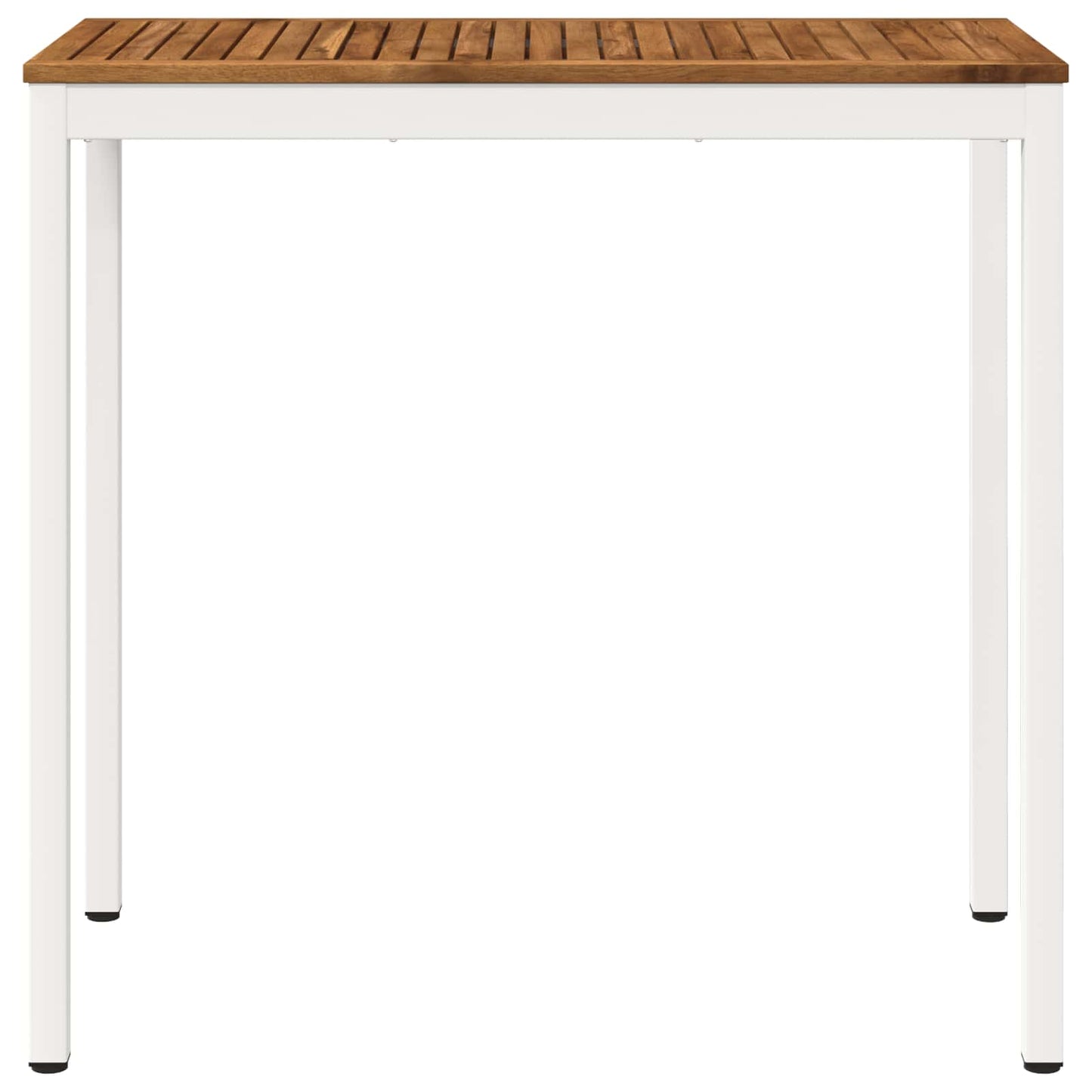 Garden Bar Table Natural and White 108.5 x 55 x 105 cm