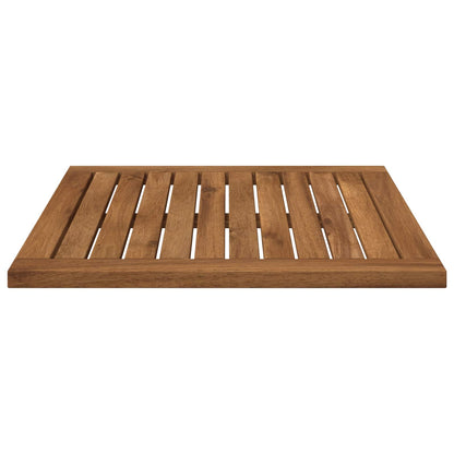 Table Top 48.5 x 49 x 2 cm Rectangular Solid Acacia Wood