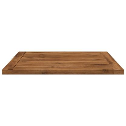 Table Top 48.5 x 49 x 2 cm Rectangular Solid Acacia Wood