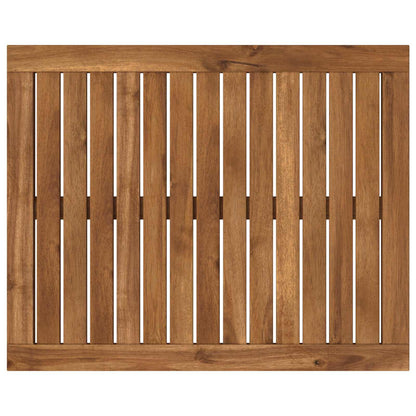 Table Top 60.5 x 49 x 2 cm Rectangular Solid Acacia Wood