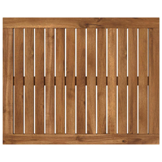 Table Top 60.5 x 49 x 2 cm Rectangular Solid Acacia Wood