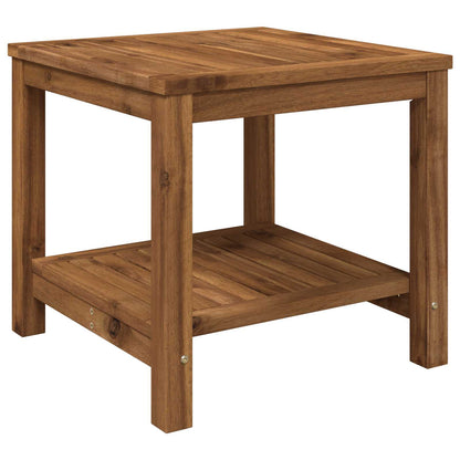 Coffee Table Natural 48.5 x 49 x 45 cm Solid Acacia Wood