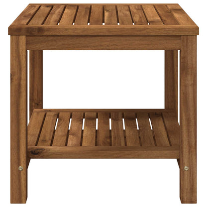 Coffee Table Natural 48.5 x 49 x 45 cm Solid Acacia Wood
