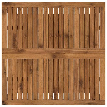 Coffee Table Natural 80.5 x 80 x 45 cm Solid Acacia Wood