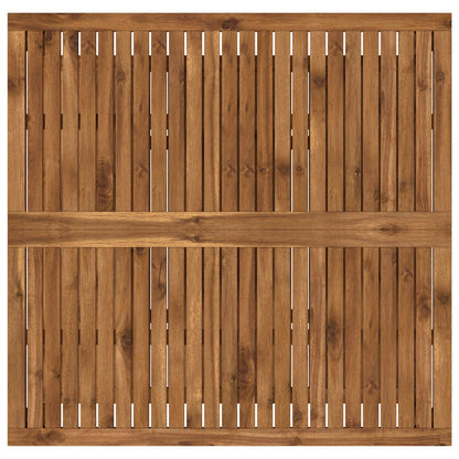 Coffee Table Natural 100.5 x 98 x 45 cm Solid Acacia Wood