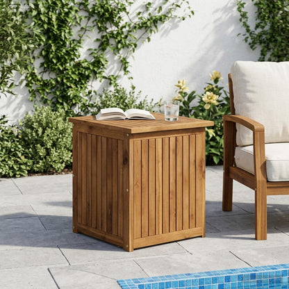 Garden Storage Box Solid Acacia Wood 48.5 x 49 x 53.5 cm