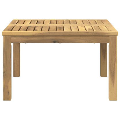 Coffee Table White 60 x 60.5 x 36 cm Solid Acacia Wood