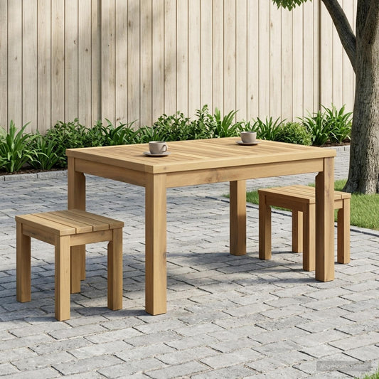 Coffee Table White 50 x 68.5 x 36 cm Solid Acacia Wood