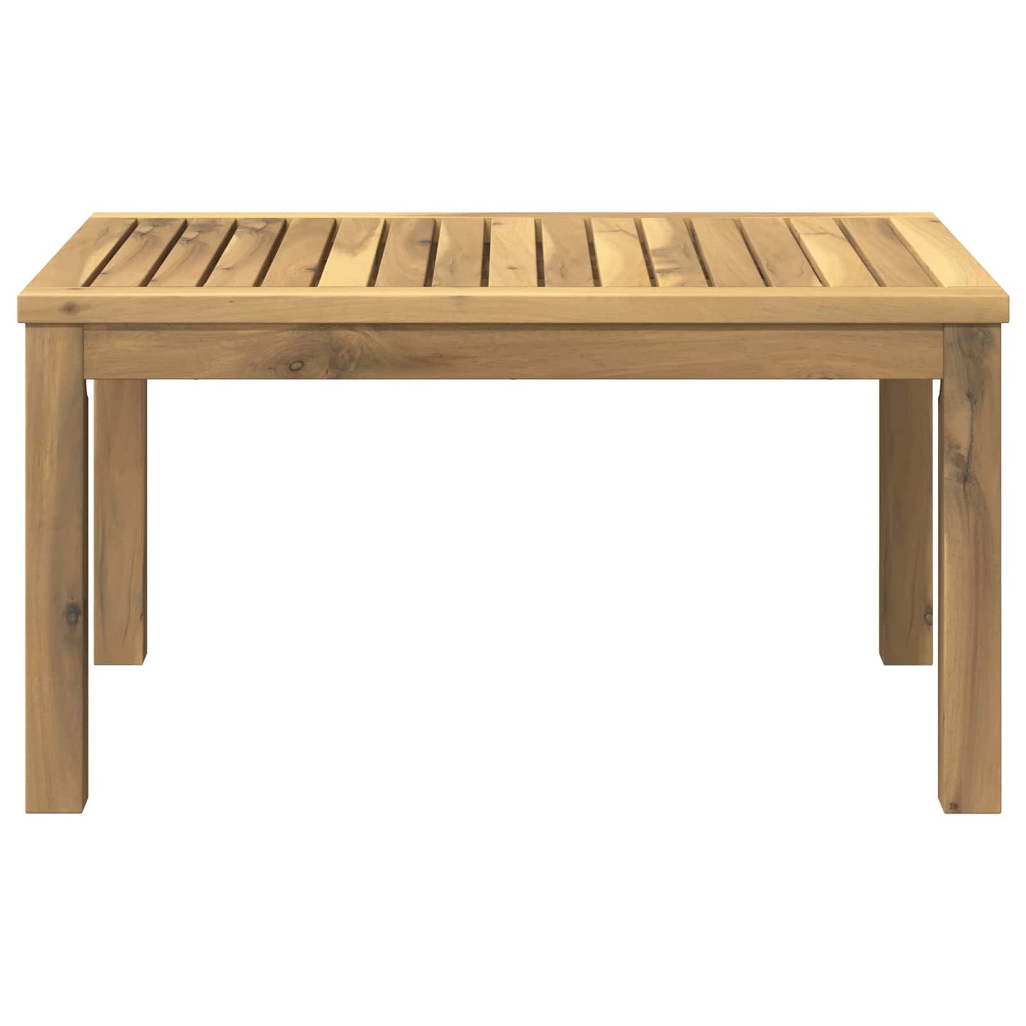 Coffee Table White 50 x 68.5 x 36 cm Solid Acacia Wood