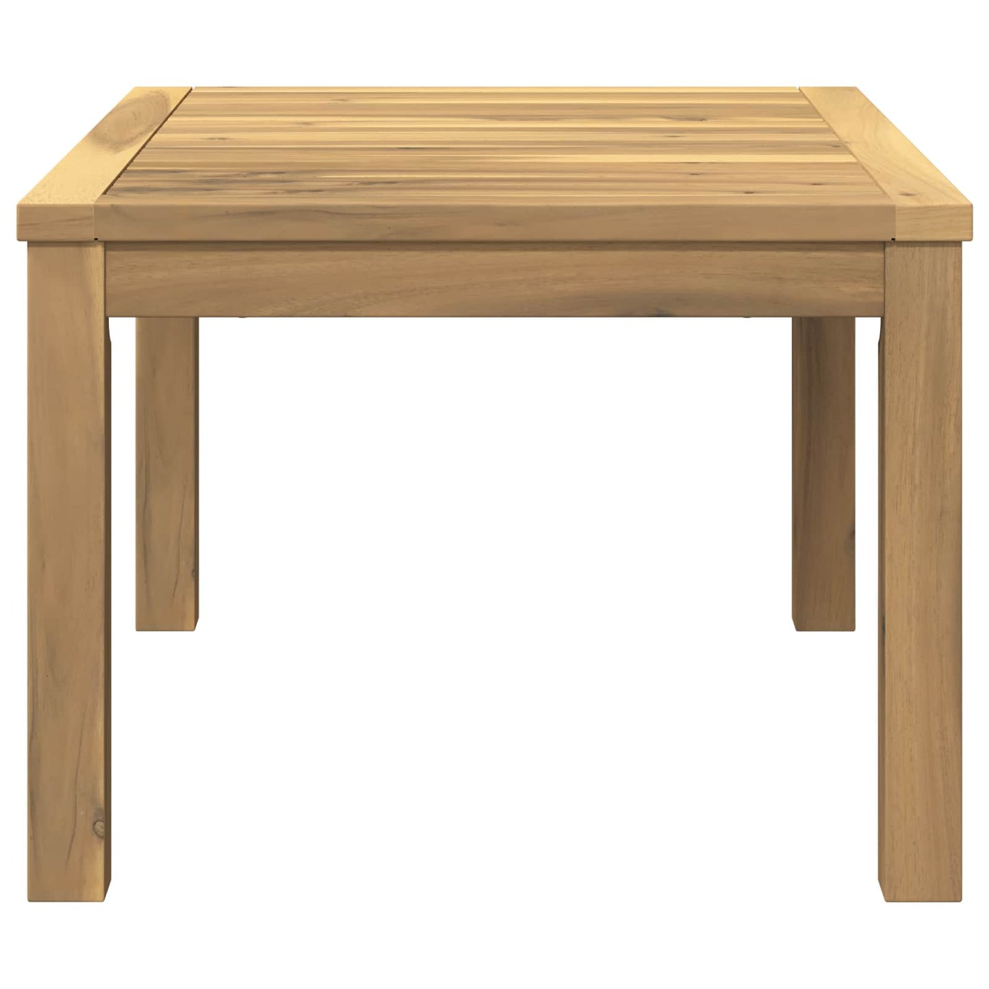 Coffee Table White 50 x 68.5 x 36 cm Solid Acacia Wood