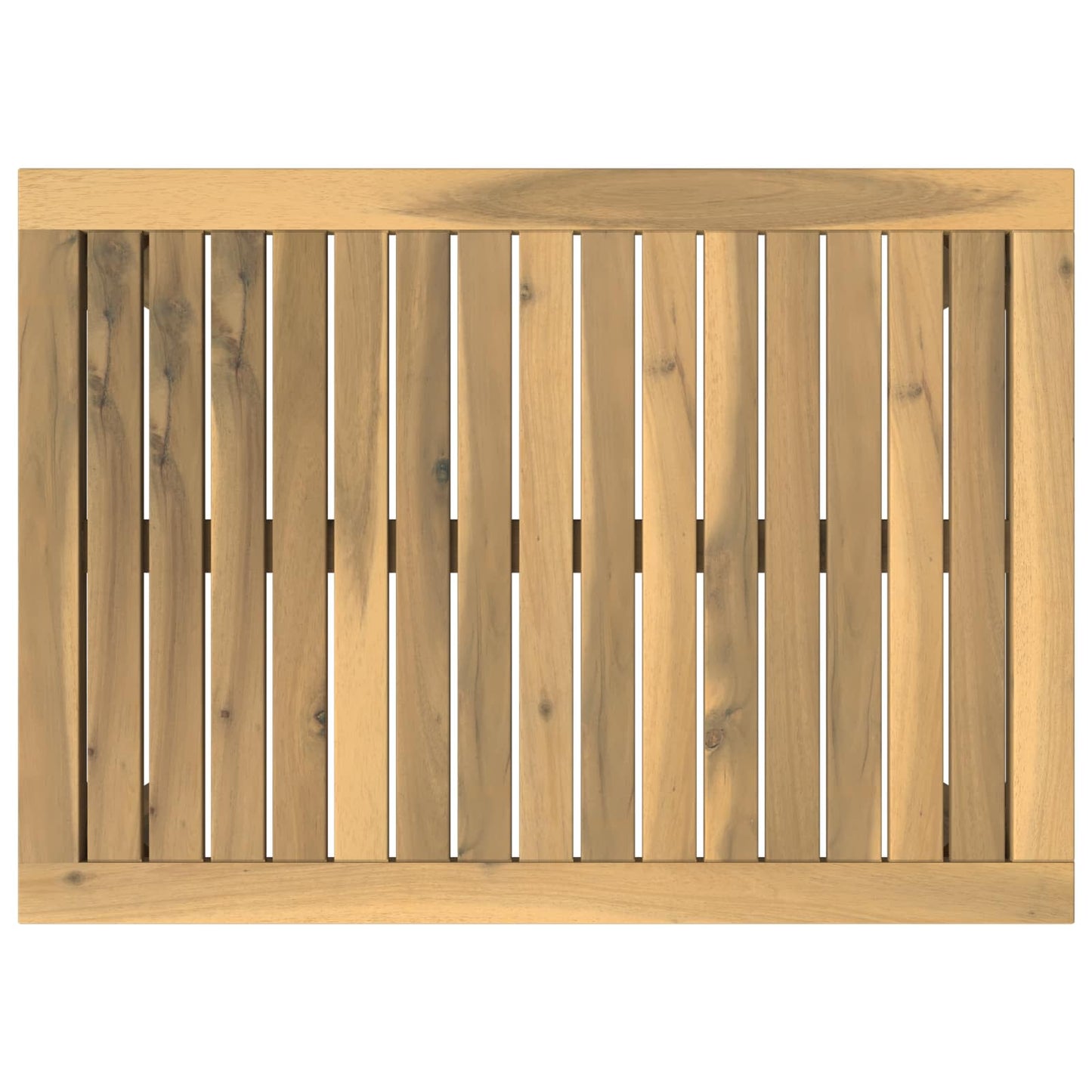 Coffee Table White 50 x 68.5 x 36 cm Solid Acacia Wood