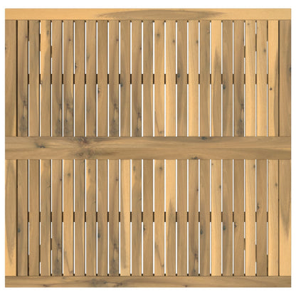 Coffee Table White 100 x 100.5 x 45 cm Solid Acacia Wood