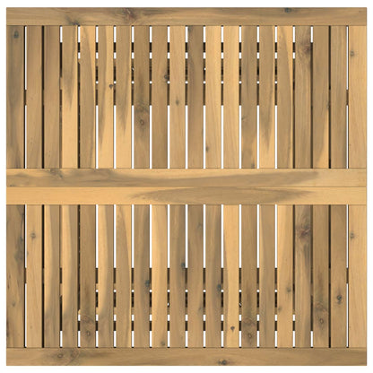 Garden Coffee Table Solid Acacia Wood Height Adjustable White