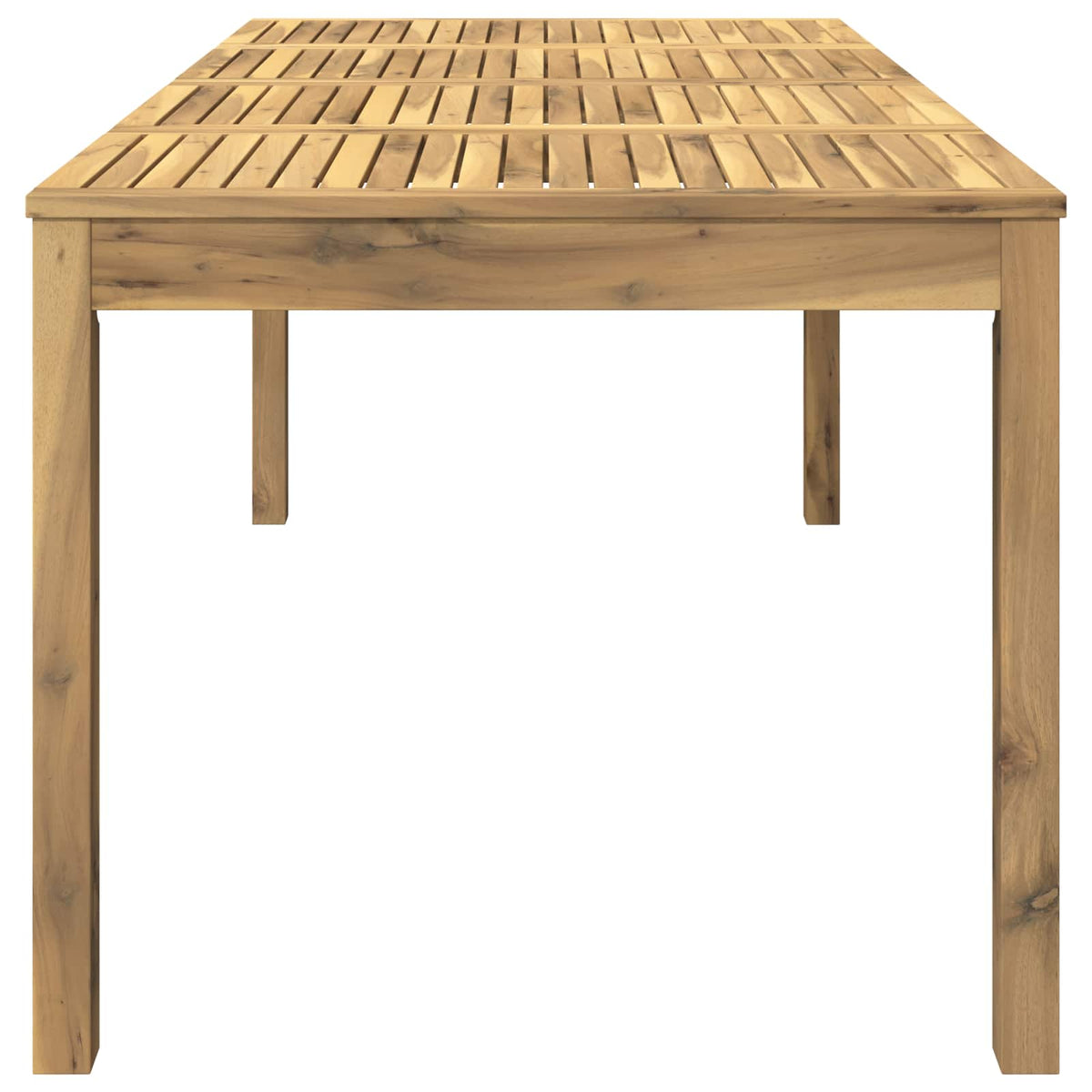 Garden Dinner Table White 180 x 88.5 x 75 cm Solid Acacia Wood