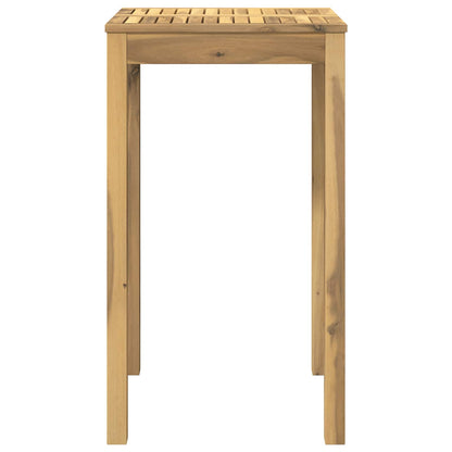 Garden Bar Table White 60 x 60.5 x 105 cm Solid Acacia Wood