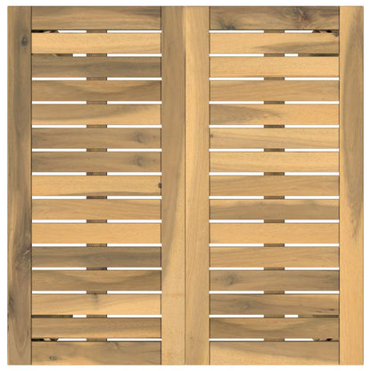 Garden Bar Table White 60 x 60.5 x 105 cm Solid Acacia Wood
