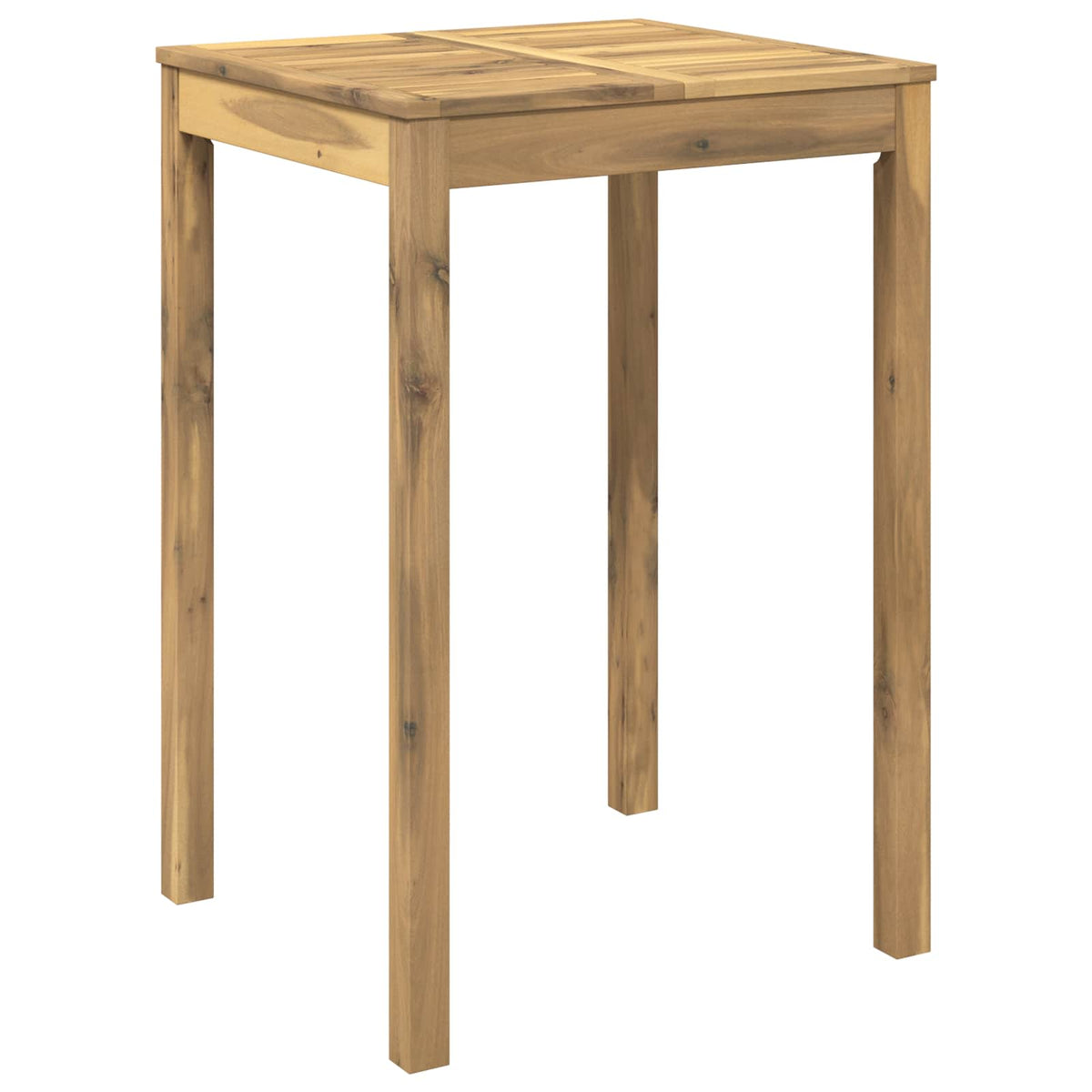 Garden Bar Table LAREN Whitewash 70 x 68.5 x 105 cm