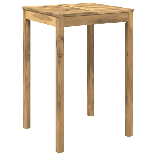 Garden Bar Table LAREN Whitewash 70 x 68.5 x 105 cm