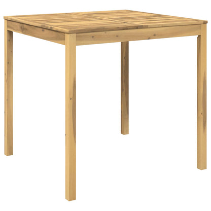Garden Bar Table White 110 x 108.5 x 105 cm Solid Acacia Wood