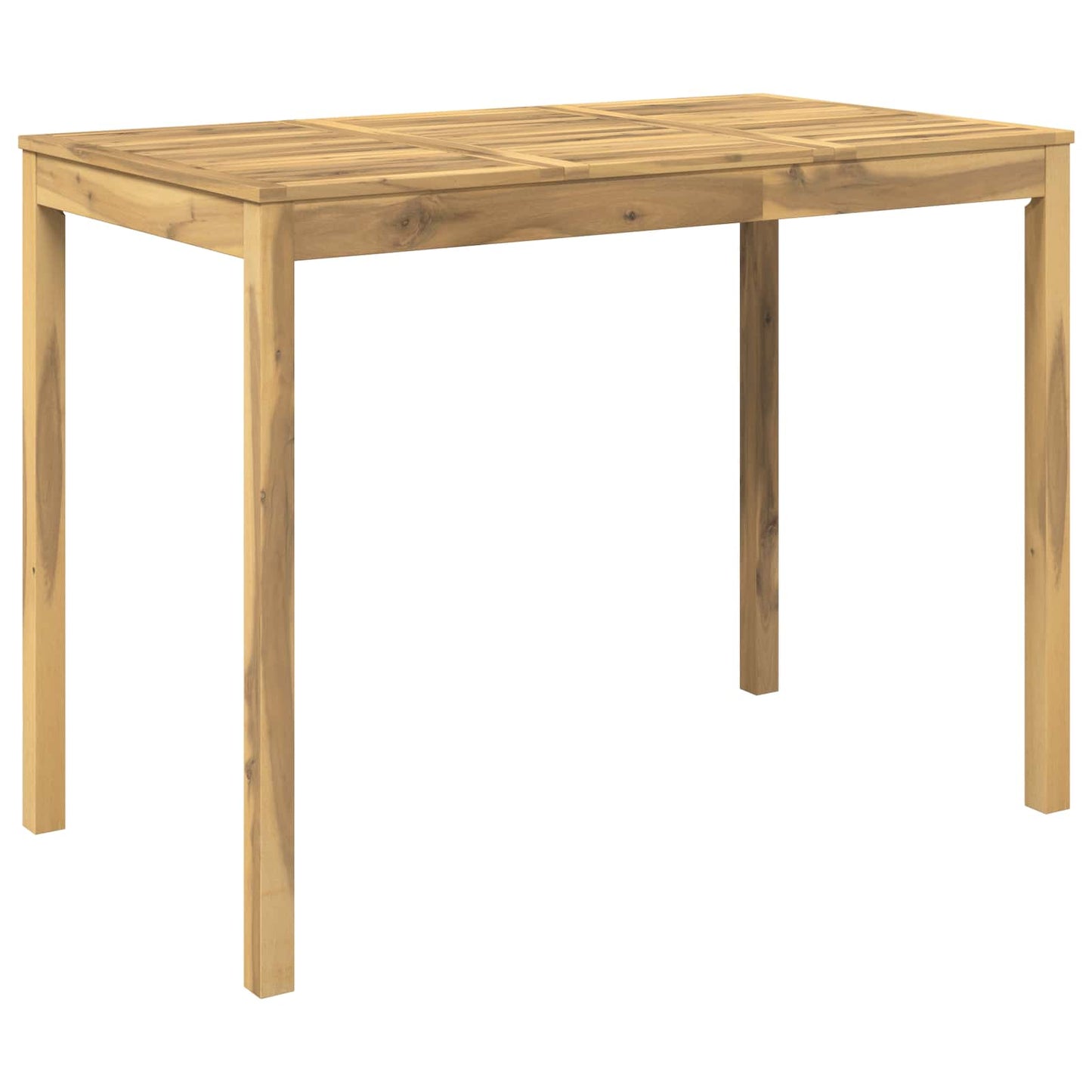 Garden Bar Table White 141 x 80.5 x 105 cm Solid Acacia Wood