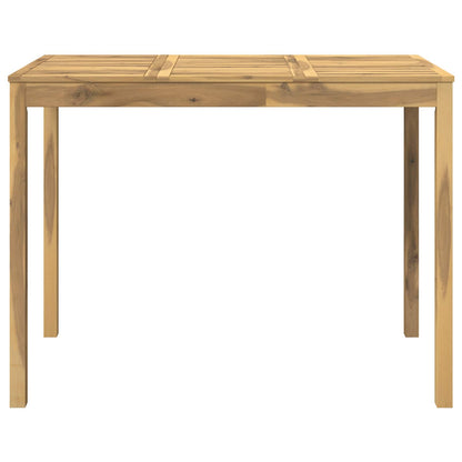 Garden Bar Table White 141 x 80.5 x 105 cm Solid Acacia Wood