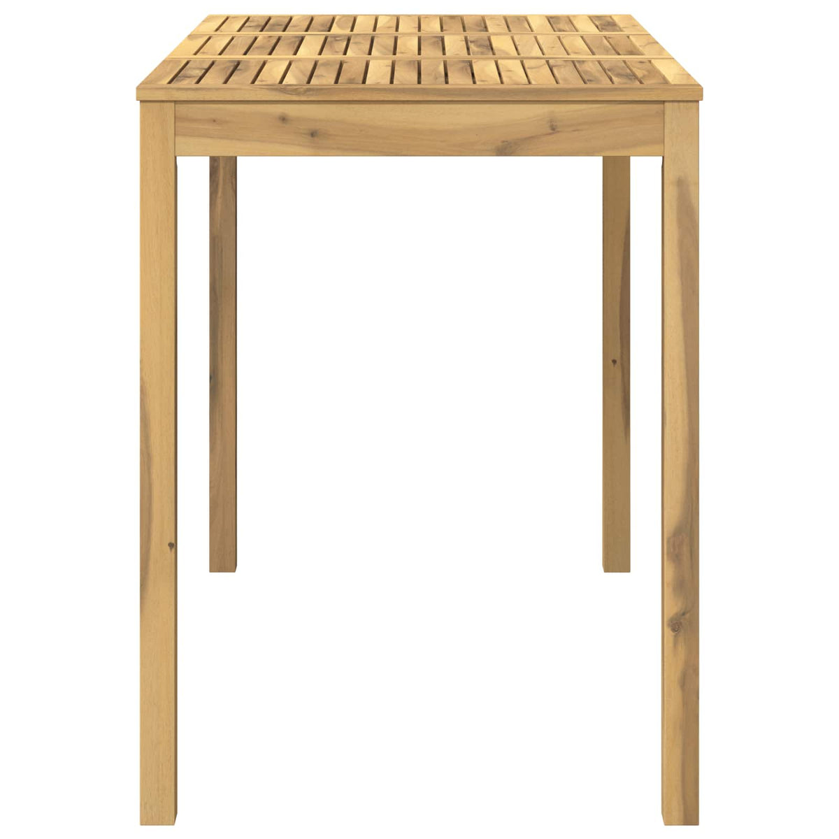 Garden Bar Table White 141 x 80.5 x 105 cm Solid Acacia Wood