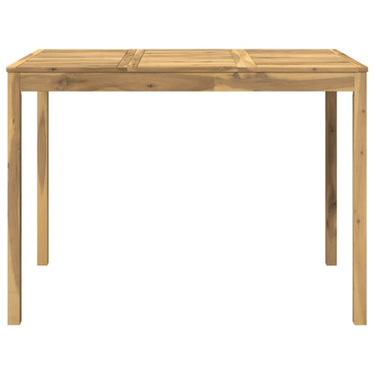Garden Bar Table White 147 x 88.5 x 105 cm Solid Acacia Wood