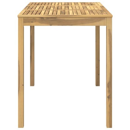 Garden Bar Table White 147 x 88.5 x 105 cm Solid Acacia Wood