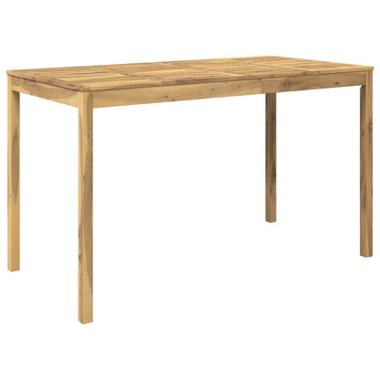 Garden Bar Table White 180 x 88.5 x 105 cm Solid Acacia Wood