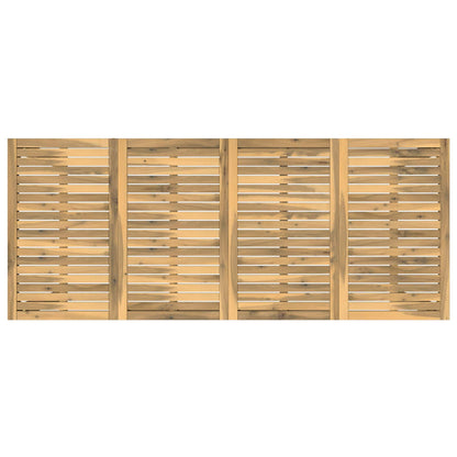 Garden Bar Table White 196 x 80.5 x 105 cm Solid Acacia Wood