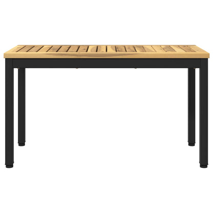 Garden Bench 80.5 x 35 x 45 cm Solid Acacia Wood Rectangular